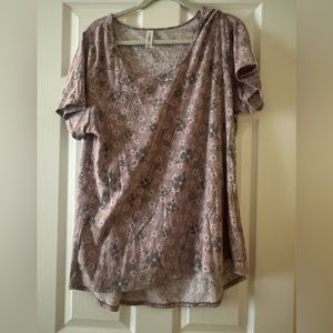 LuLaRoe flowered shirt